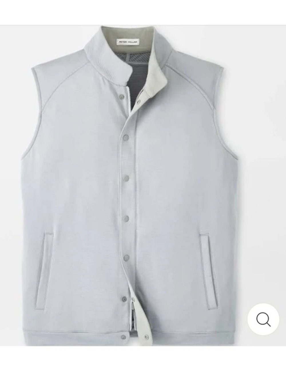 Peter Millar Beaumont Snap Front Performance Vest CURRENTLY SOLD IN STORES